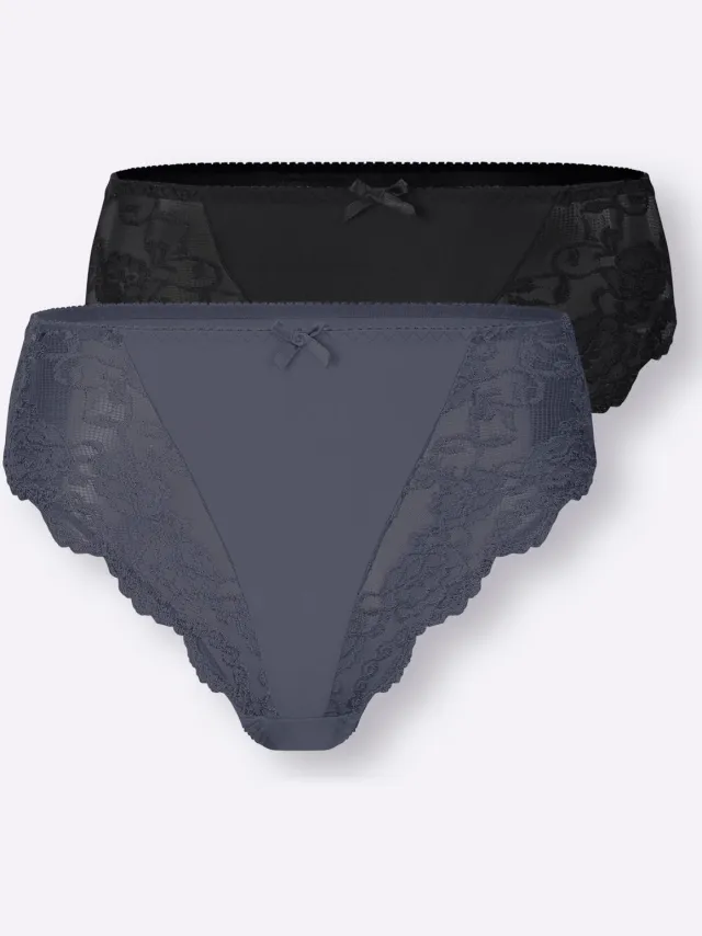 slip zwart en antraciet, foto 2