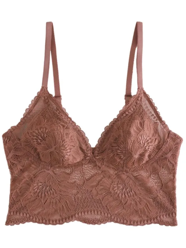 Next Dames - Kanten bralette - Bruin Tan Brown