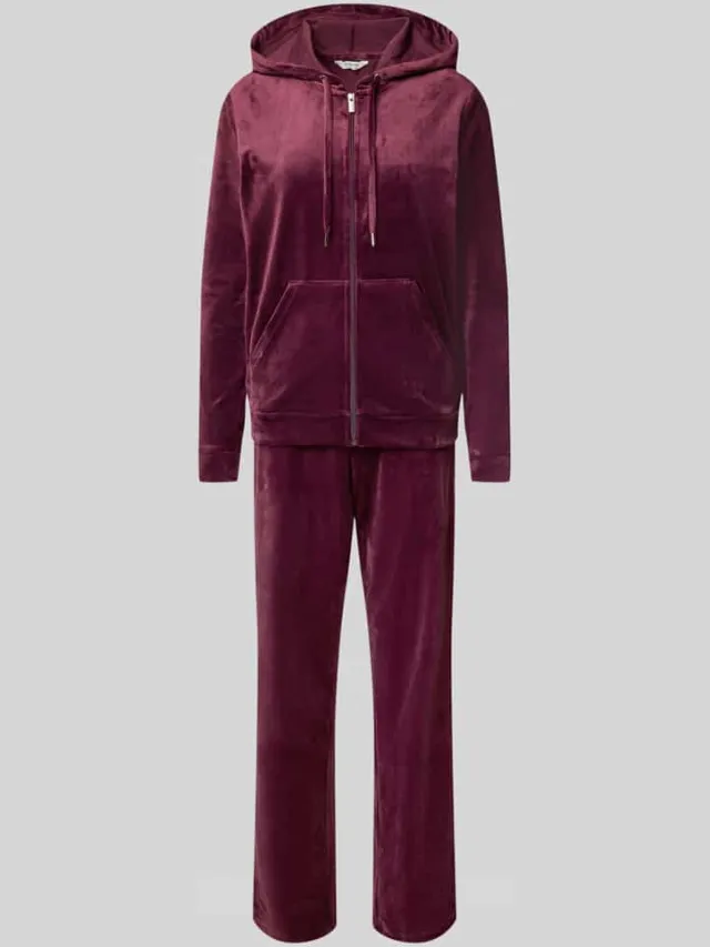 b.Young Twinset met kangoeroezak model 'MITZA SET' bordeaux, foto 2