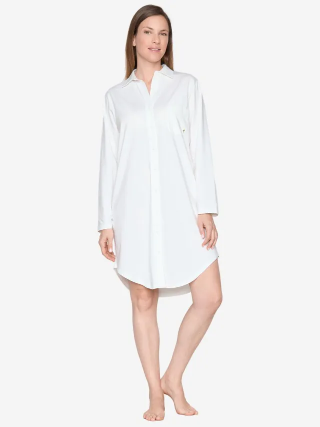 Joop! Nachthemd Loungewear OPEN WHITE