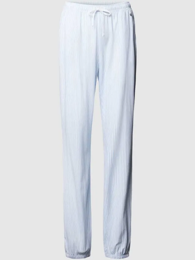 s.Oliver Regular fit pyjamabroek met mix van katoen en viscose Blauw