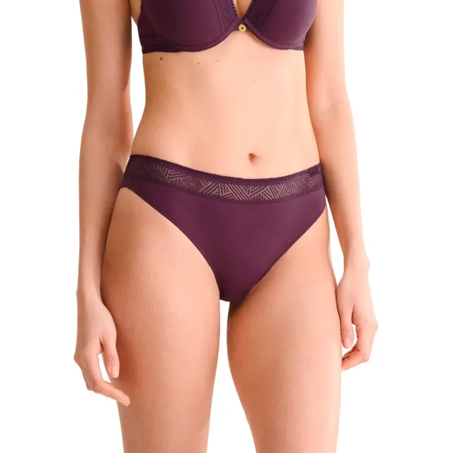 Lisca RIA braziliaanse slip zwart Violet