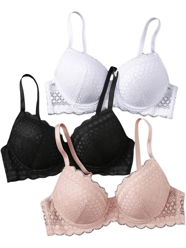 Currero BH Zonder Beugel - Strapless - Zonder Bandjes - Met Voorsluiting - Push-up Bh's - Comfort Beha - Comfortabel - Grote Sluiting - Veelkleurig A - Cupmaat