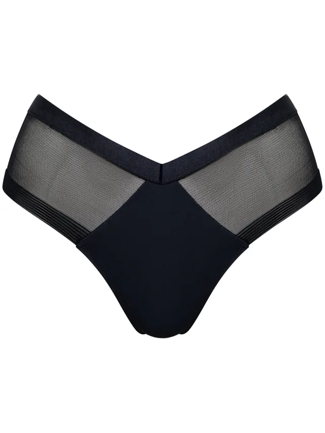 Tanga's Lisca Braziliaans laag uitgesneden SIA zwart