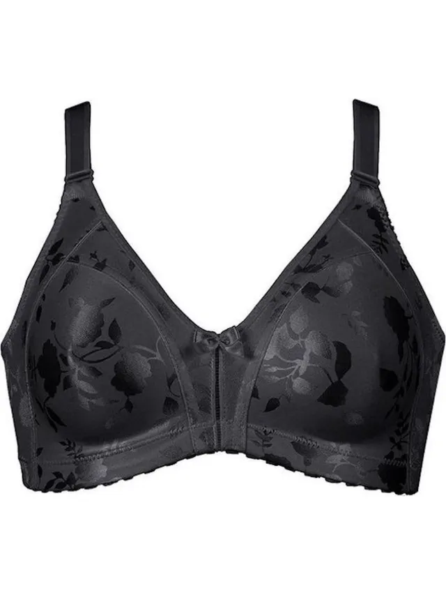 Naturana Minimizer bh met bloemenpatroon - 5363 - Zwart