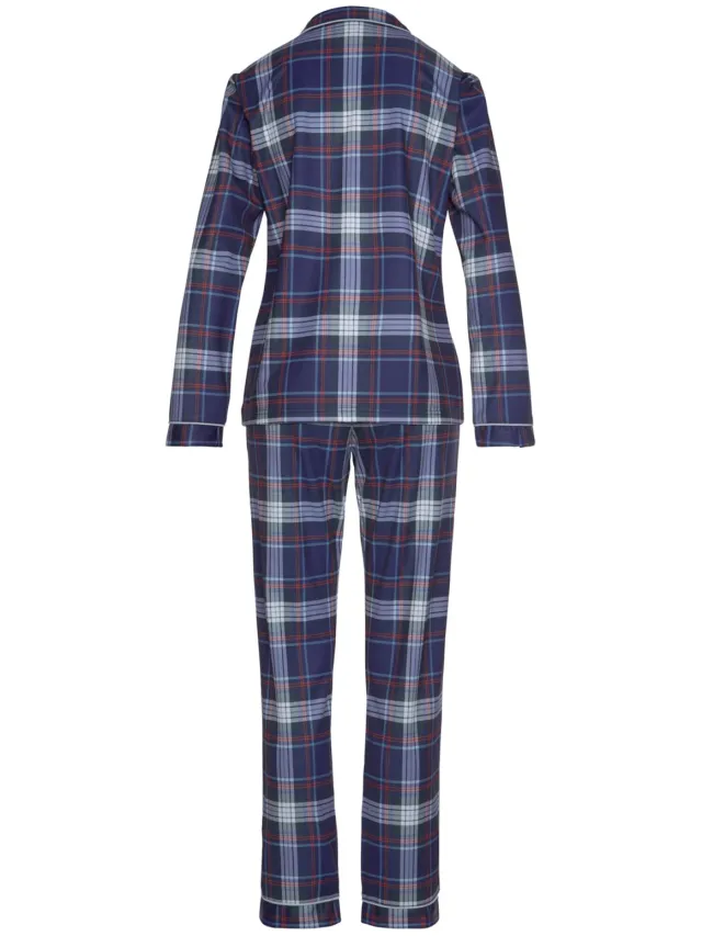 Pyjama blauw geruit