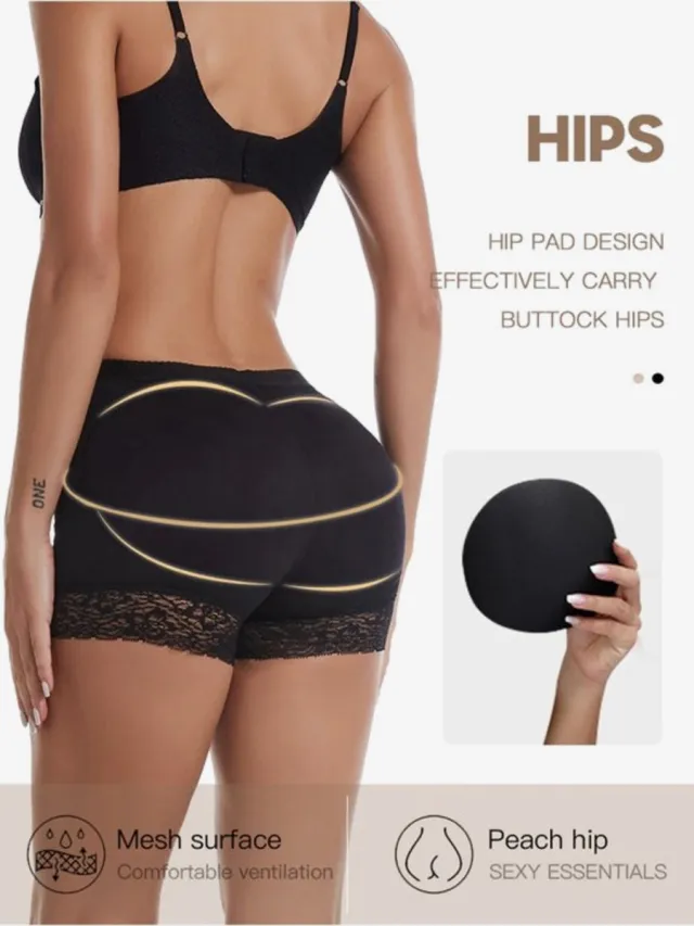 De Millennials Butt lifter L | Shapewear voor billen,buik Zwart | Corrigerend ondergoed | Seamless ondergoed | Dames |Afslankbroek |High waist ondergoed | Ultradun |Tummy control | slipje met vulling | volle billen