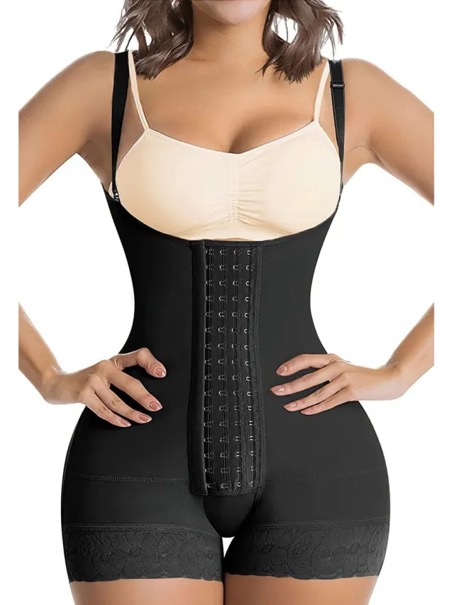 Livvi Wear Full Body Shapewear Verstelbaar - Zwart - Shaper - Corrigerend ondergoed voor billen, buik en taille
