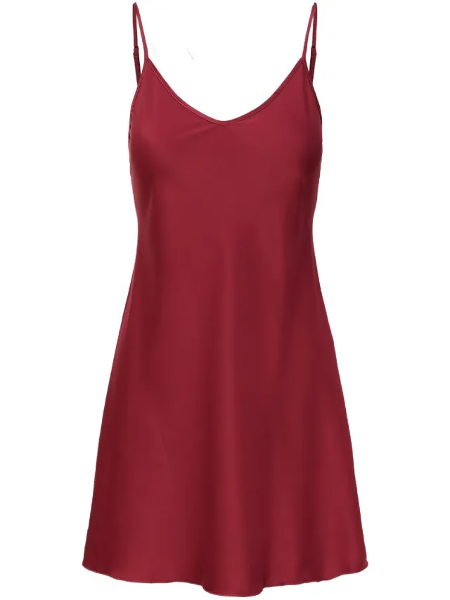 LingaDore DAILY Satin chemise Ruby wine