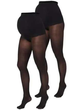 Mamalicious Sabine zwangerschapspanty zwart (set van 2), foto 2