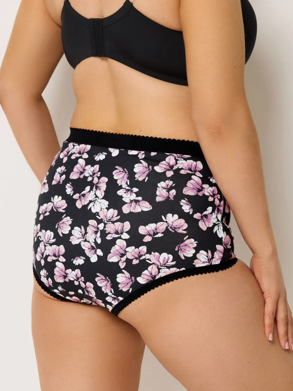 Yours 5Pack Roze Bloemenprint Maxislips-60, foto 3