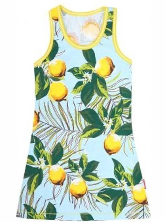 Claesen's singlet dress meisje Lemon 104-110 Multicolor