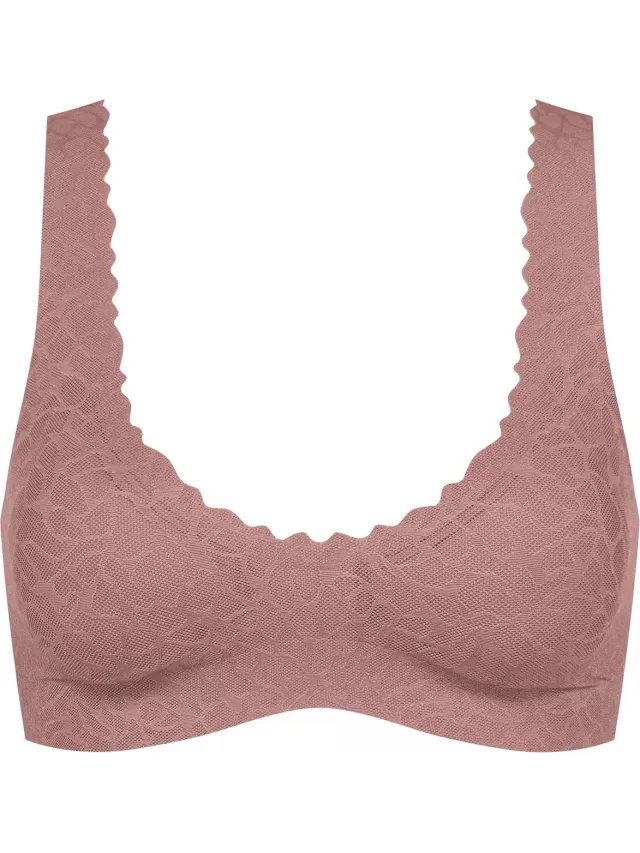 Sloggi Zero Feel Lace 2.0 Bralette Dames Beha cacao