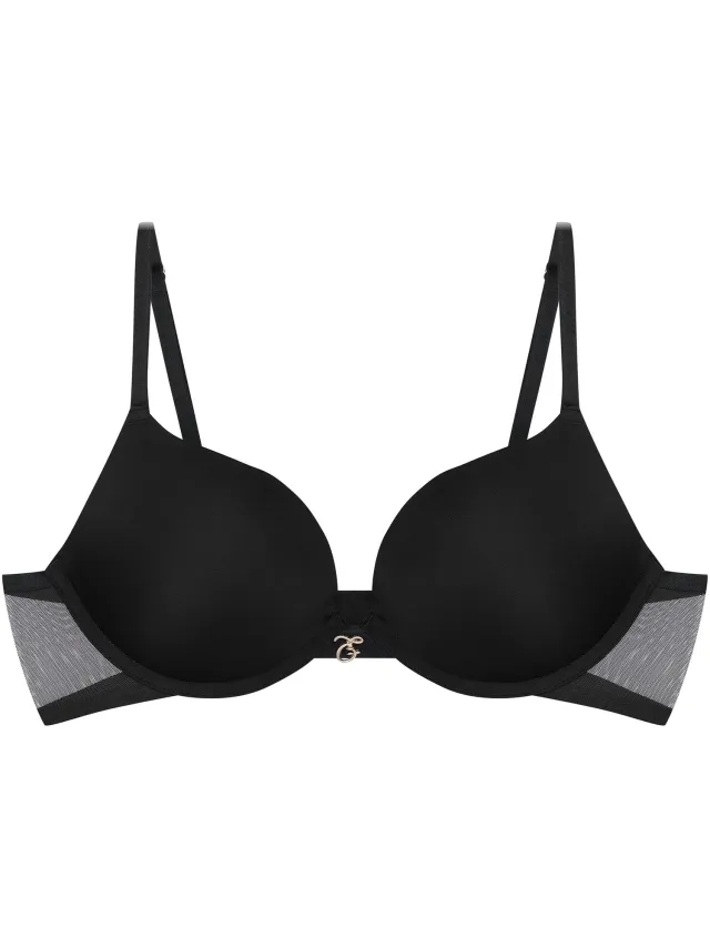 ESOTIQ Nuts - Push-upbeha - Zwart - Gouden details Zwart;Goud