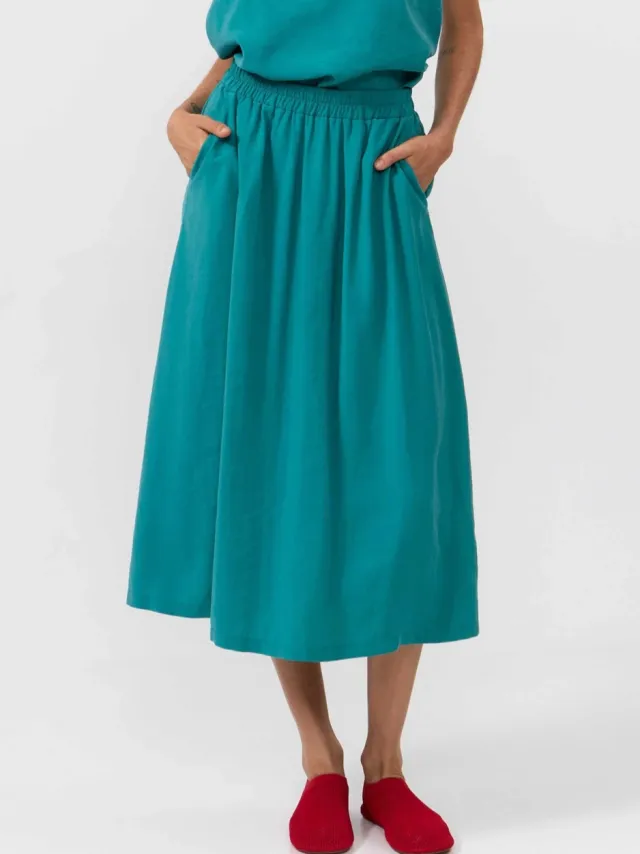 SUITE13LAB dames vegan Rok Adaja Petrol, foto 2