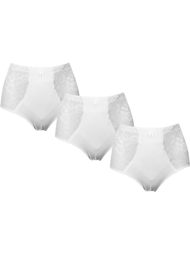 J&C JC 3-Pack Licht corrigerende dames slips H201 Wit