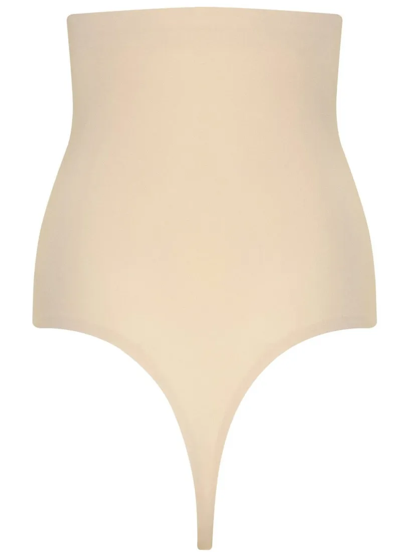 MAGIC Bodyfashion seamless high waist sterk corrigerende string Maxi Sexy Hi-Thong lichtbeige, foto 3
