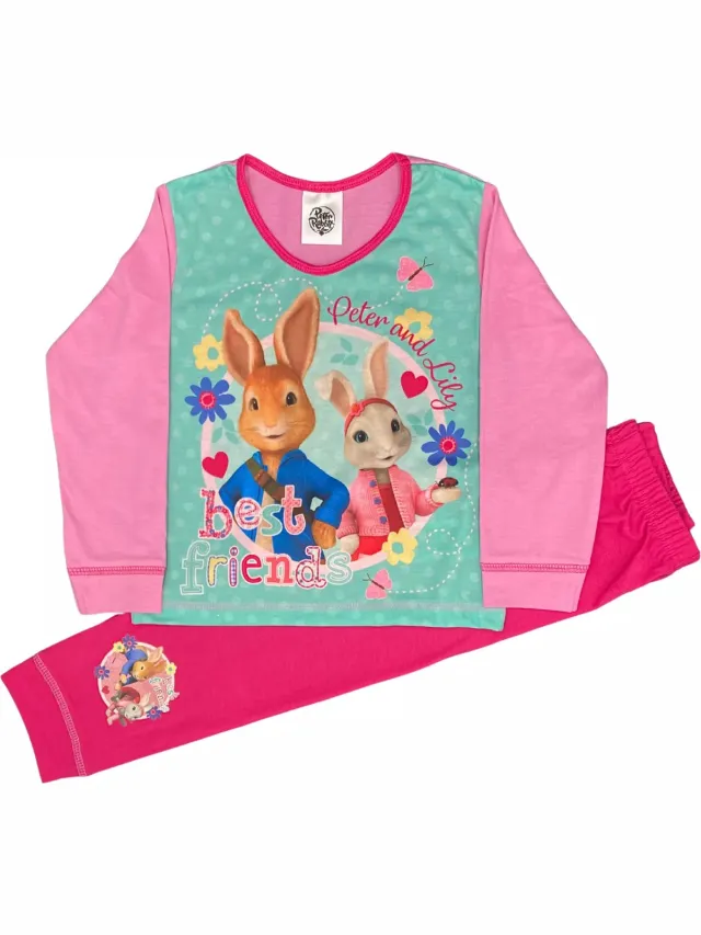 Peter Rabbit Pieter Konijn Pyjama - Meisjespyjama - Peter Rabbit en Lily multi colour