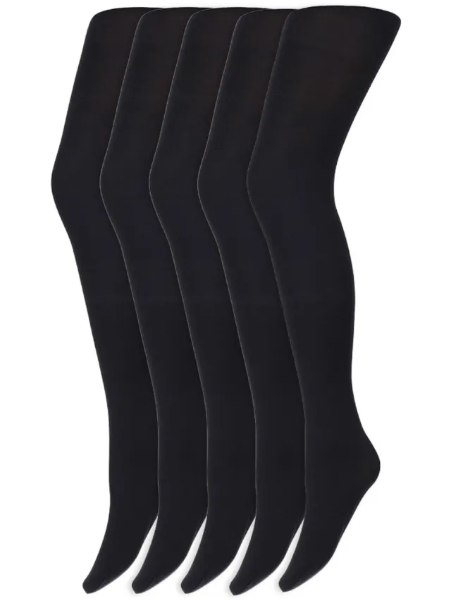 Marianne Gekleurde Panty’S | Micro | 60 Denier | Merk: Marianne | Maat: S T/M Xxl | Kleur: Donker Blauw | 5 Paar