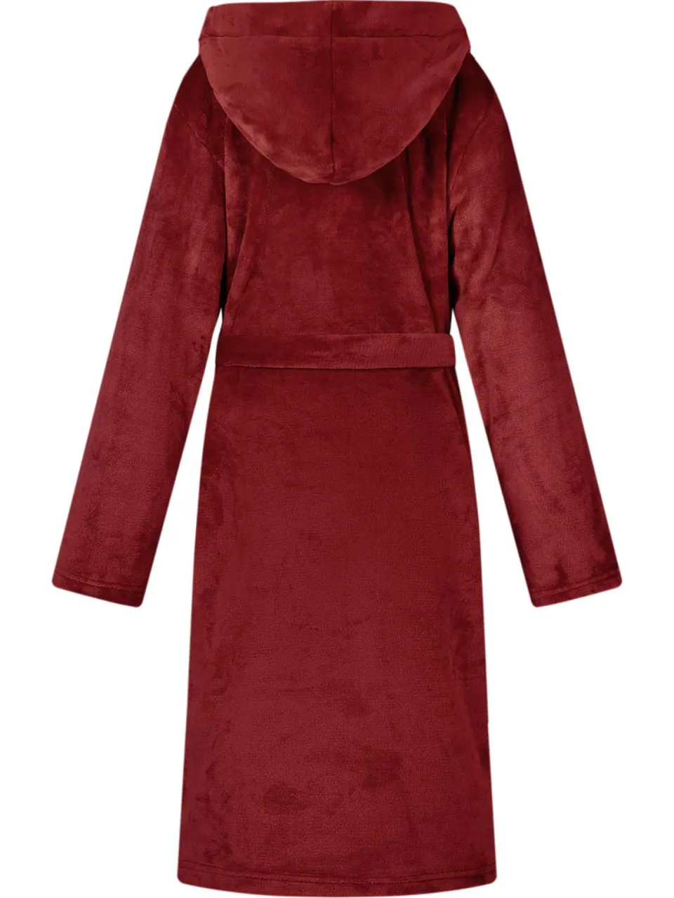 vidaXL Badjas Hoodie Bordeaux Rood L Flanel, foto 4