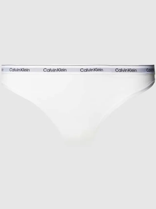 Calvin Klein String in effen design Wit