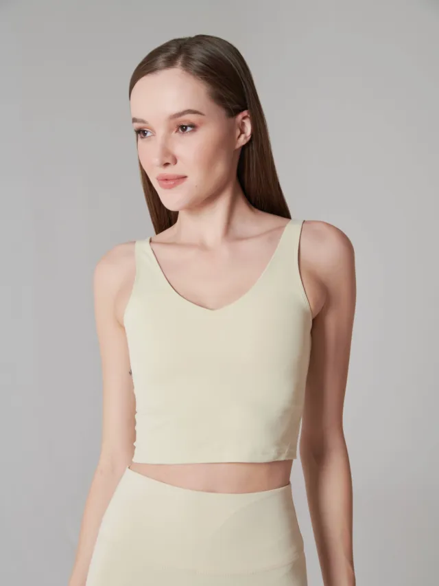 Onamaste Mantra Tank Sport-bh Crème