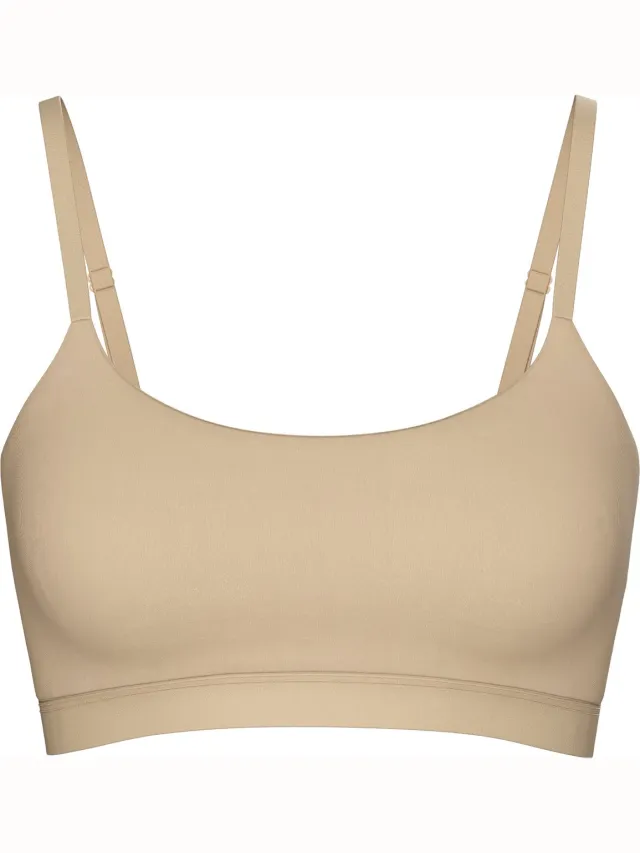 Pieces BH Namee - Niet voorgevormde bh - M - Beige