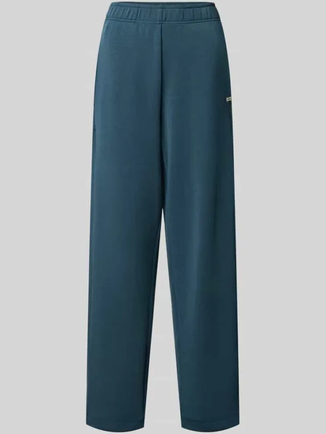 Schiesser Joggingbroek van modal-mix met labeldetail blauw, foto 2