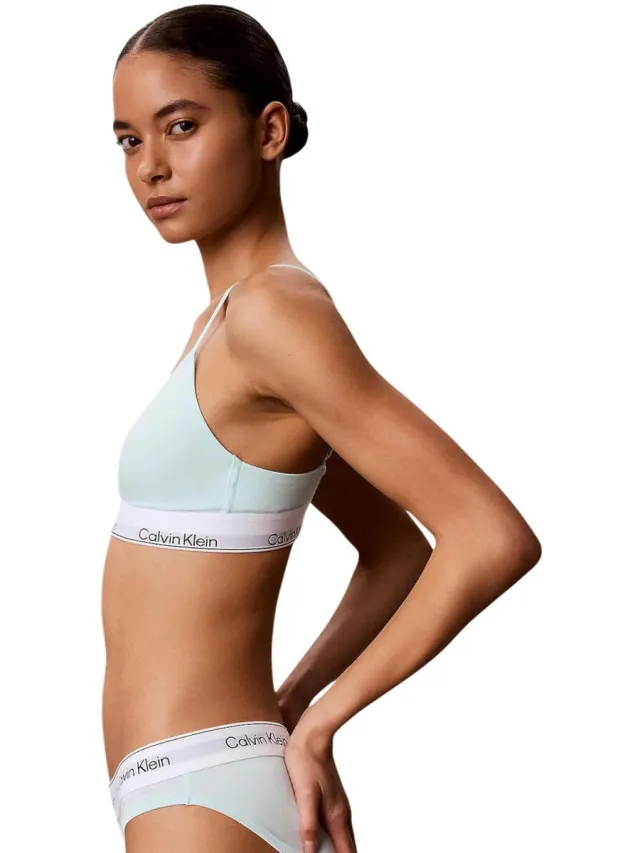 Calvin Klein Lightly Lined Triangle bralette groen