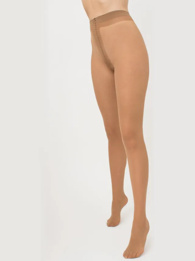 Giulia Infinity 15 denier - Dunne panty met koeleffect - Caramel – XLarge