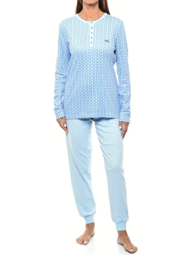 Kisses&Love Kisses And Love KLP1 pyjamaset lichtblauw