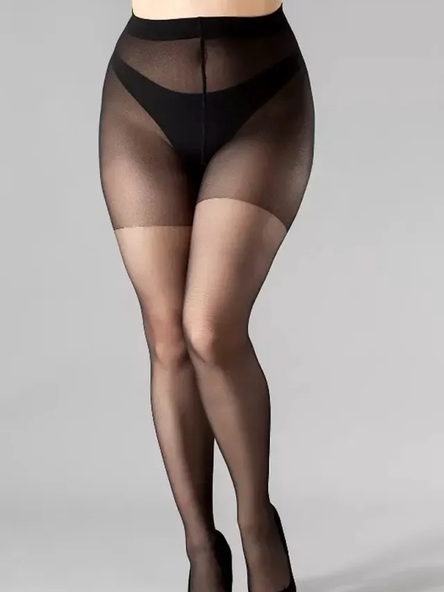 Giulia Positive Style 20 - Panty - Grote Maten - Plus Size - Maatje Meer - 20 Denier - 2XL - Zwart