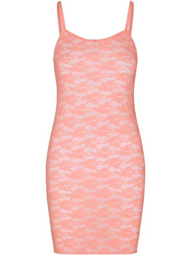 Hunkemöller Slipdress Allover Lace Roze