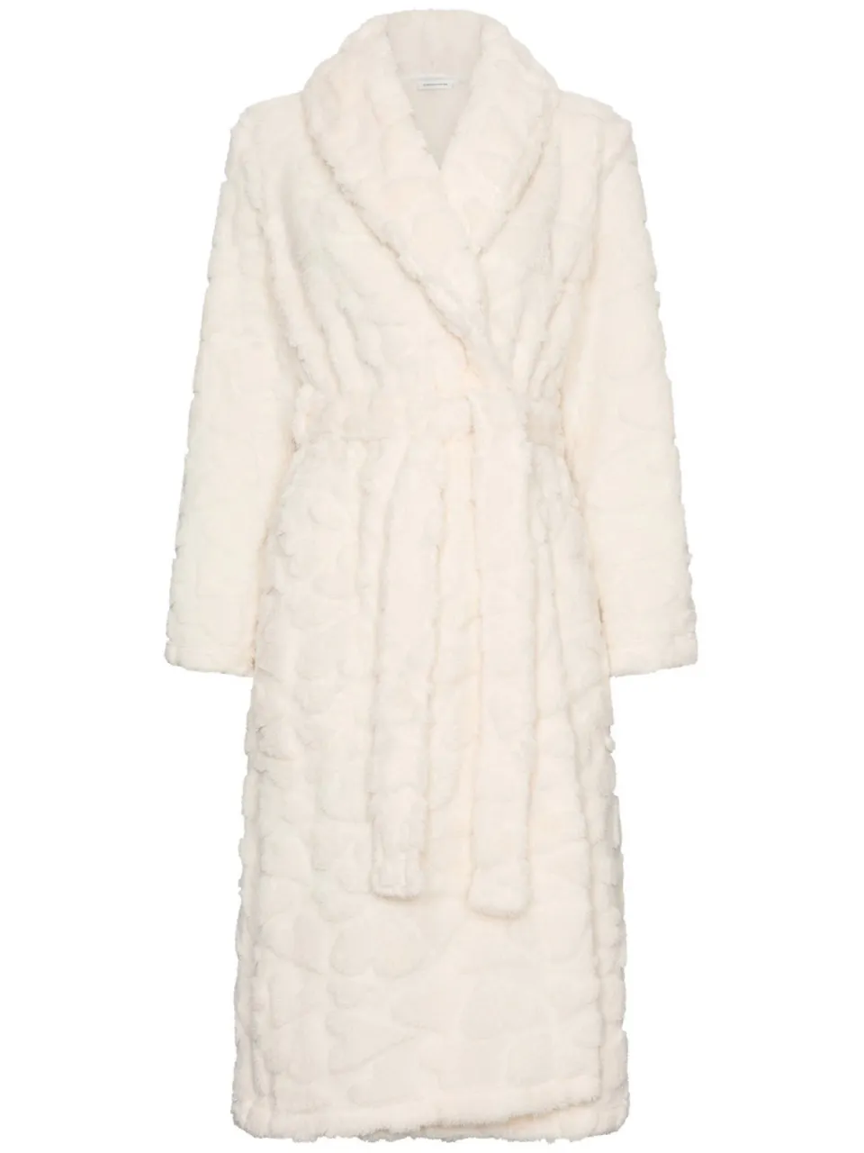 Rebelle fleece badjas - wit, foto 2