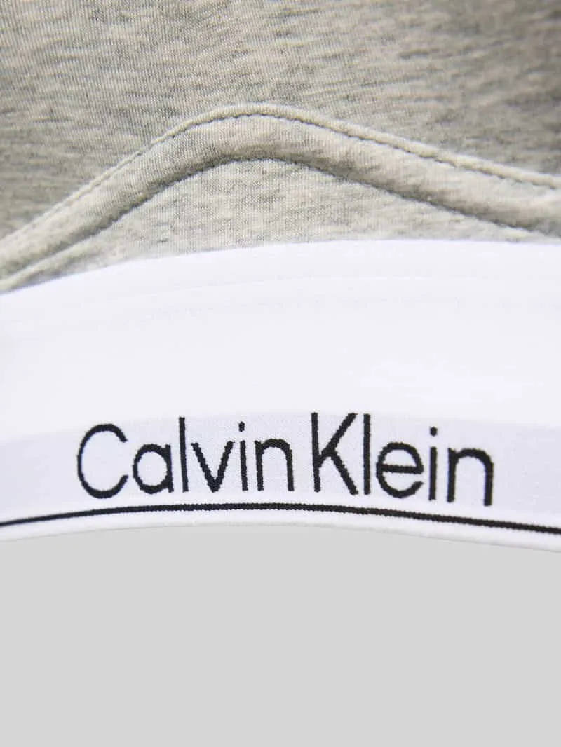 Calvin Klein Push-up-bh met label in band lichtgrijs, foto 3
