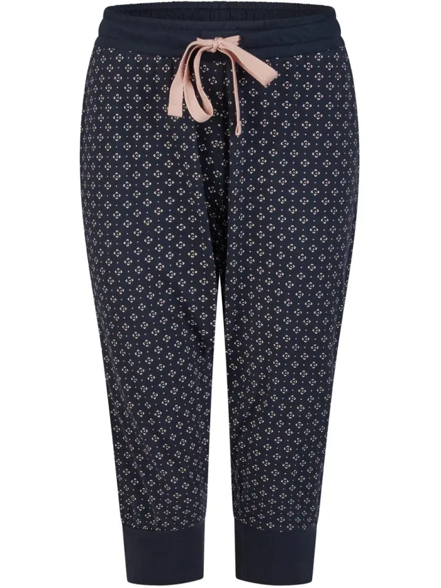 By Louise Pyjamahose Mix & Match navy AOP