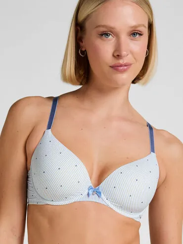 Hunkemöller Voorgevormde beugel bh Plunge Blauw