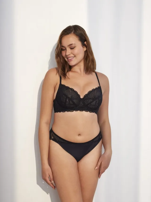 Promise Botanical Lingerie Set 4 - Zwart