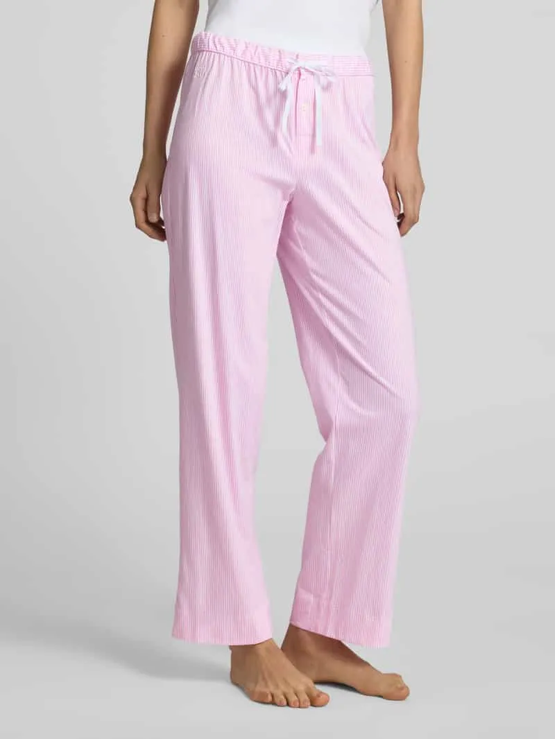 Lauren Ralph Lauren Pyjamabroek met streepmotief roze, foto 4