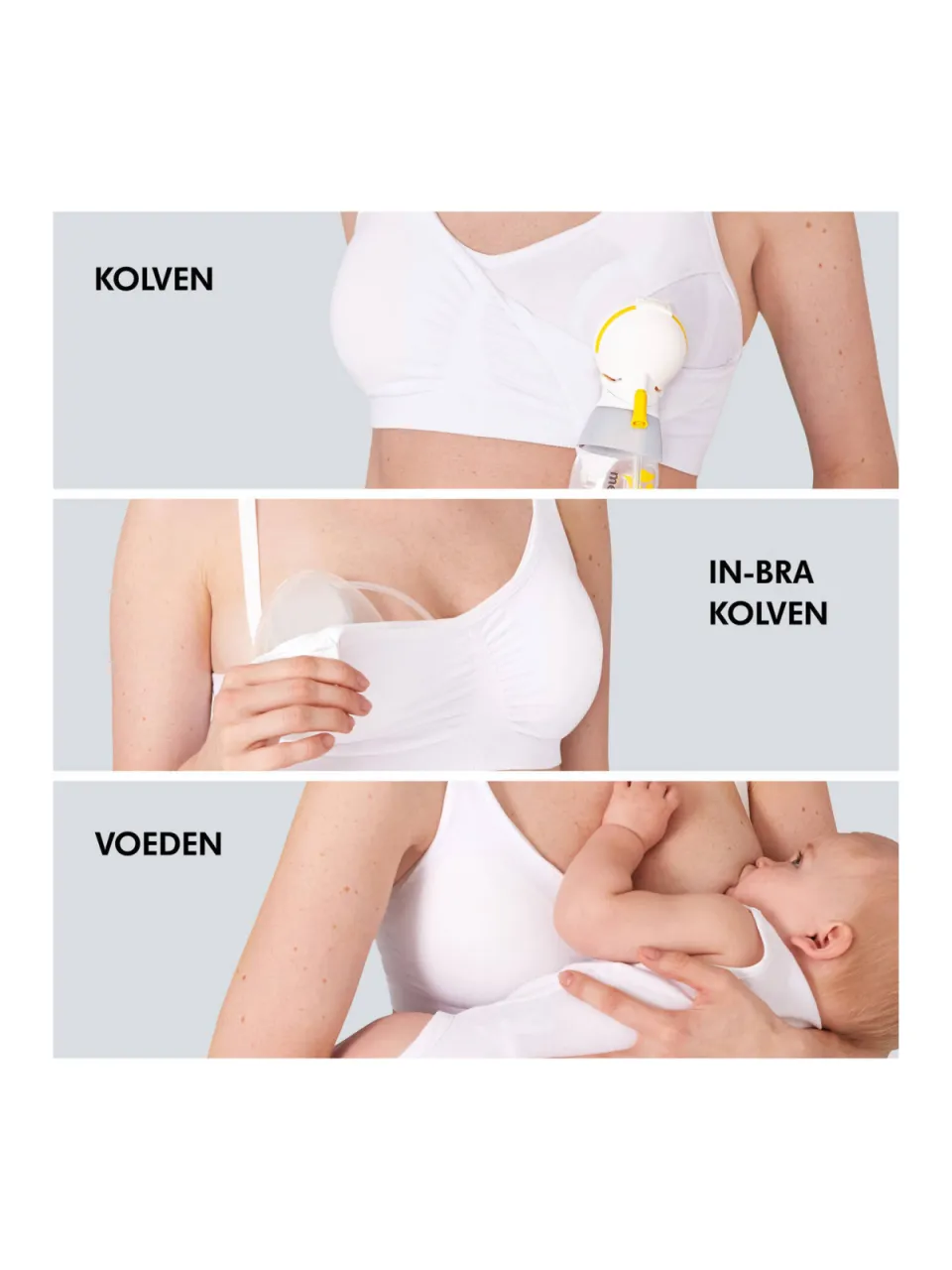Medela 3-in-1 voedings- en kolfbh wit, foto 4