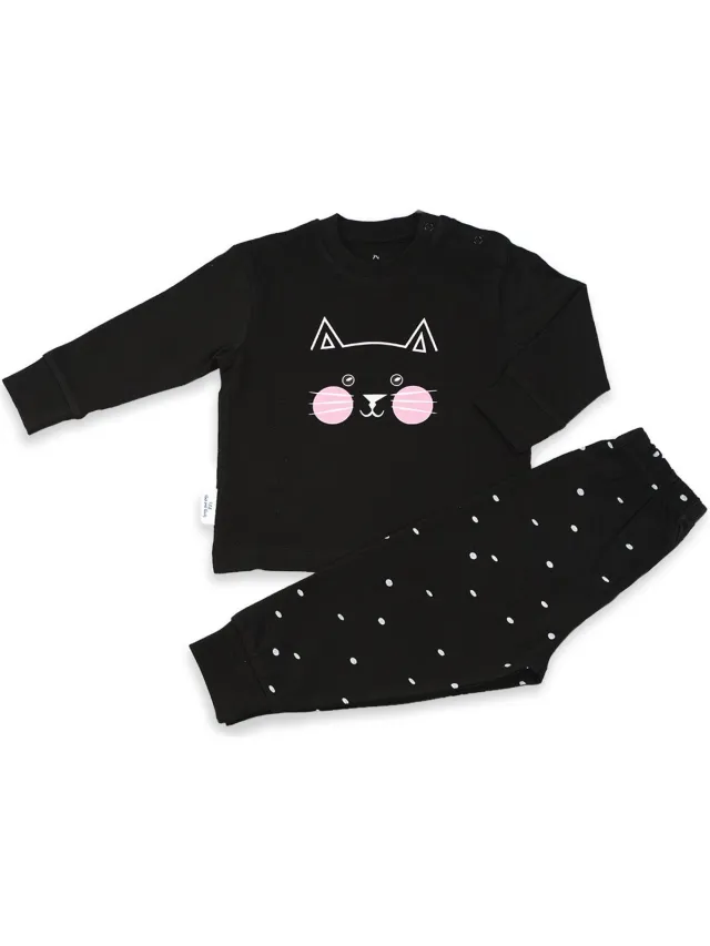 Frogs and Dogs Pyjama Kitty - Zwart