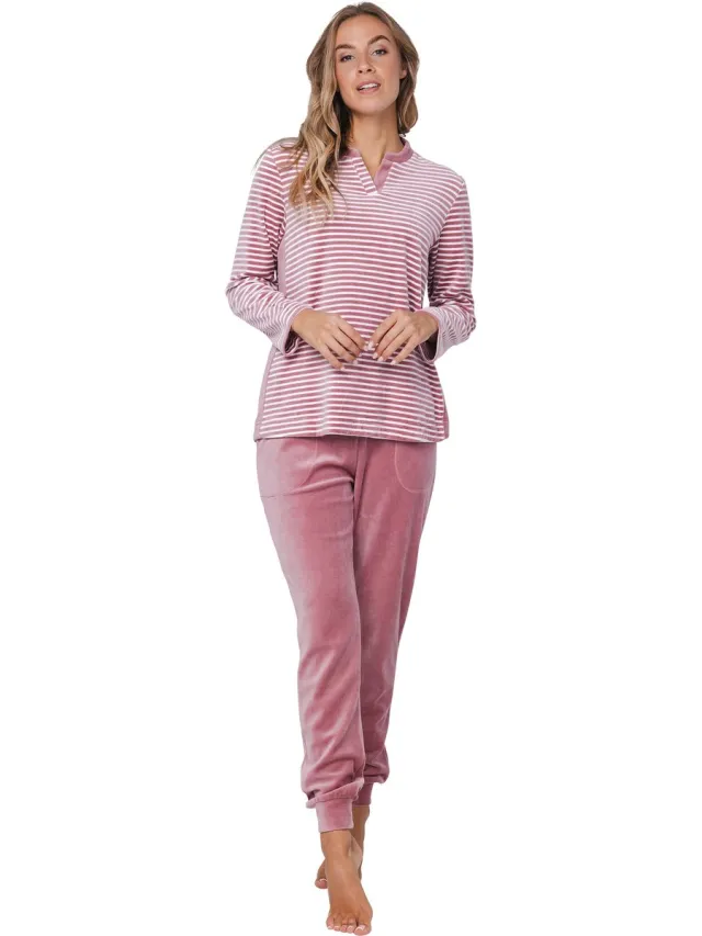Pastunette Rose Stream - Pyjama/Huispak - Velours - Roze