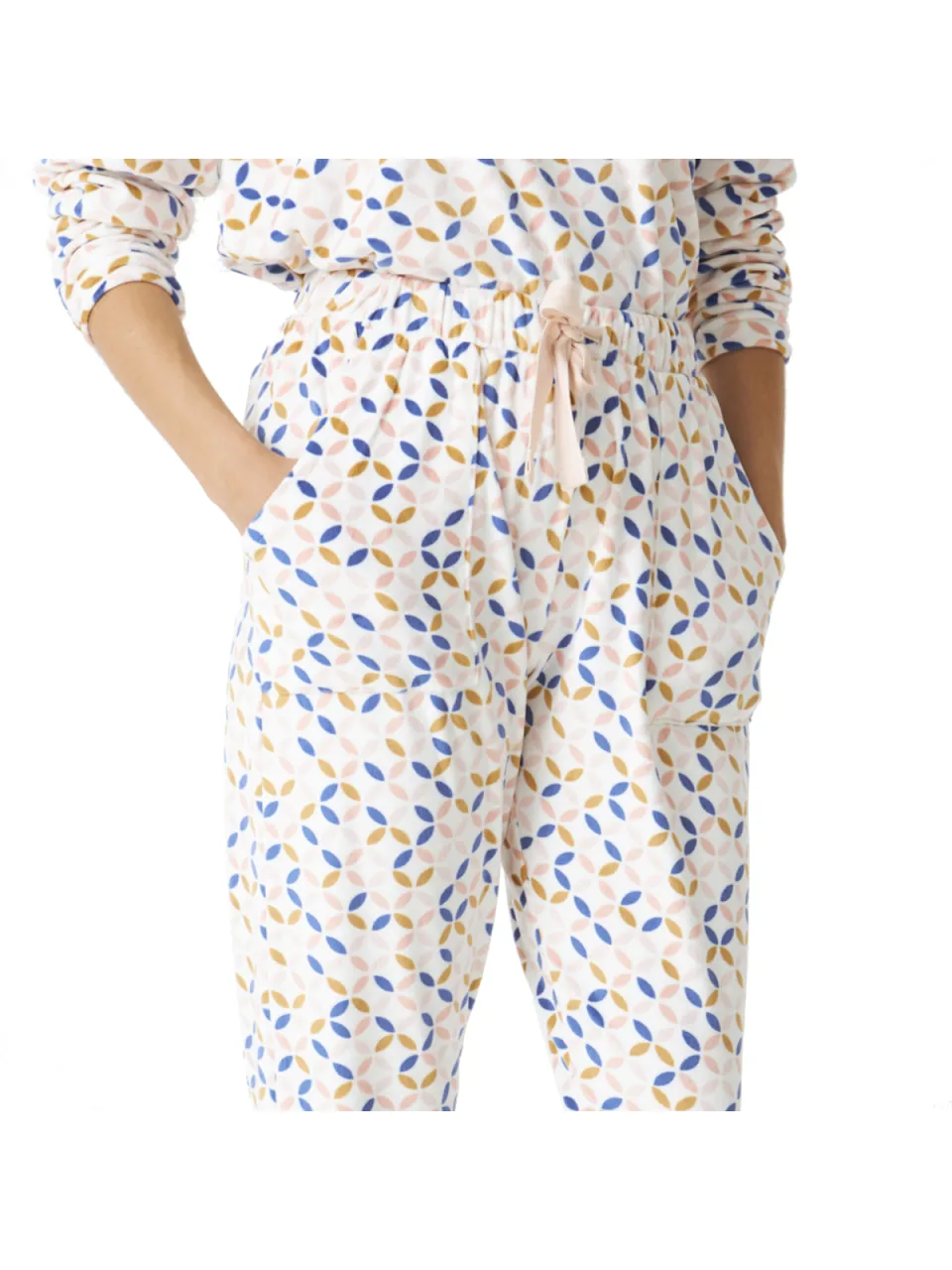 J and J Brothers Lange mouwen pyjama JJBDP0200 vrouw wit, foto 2