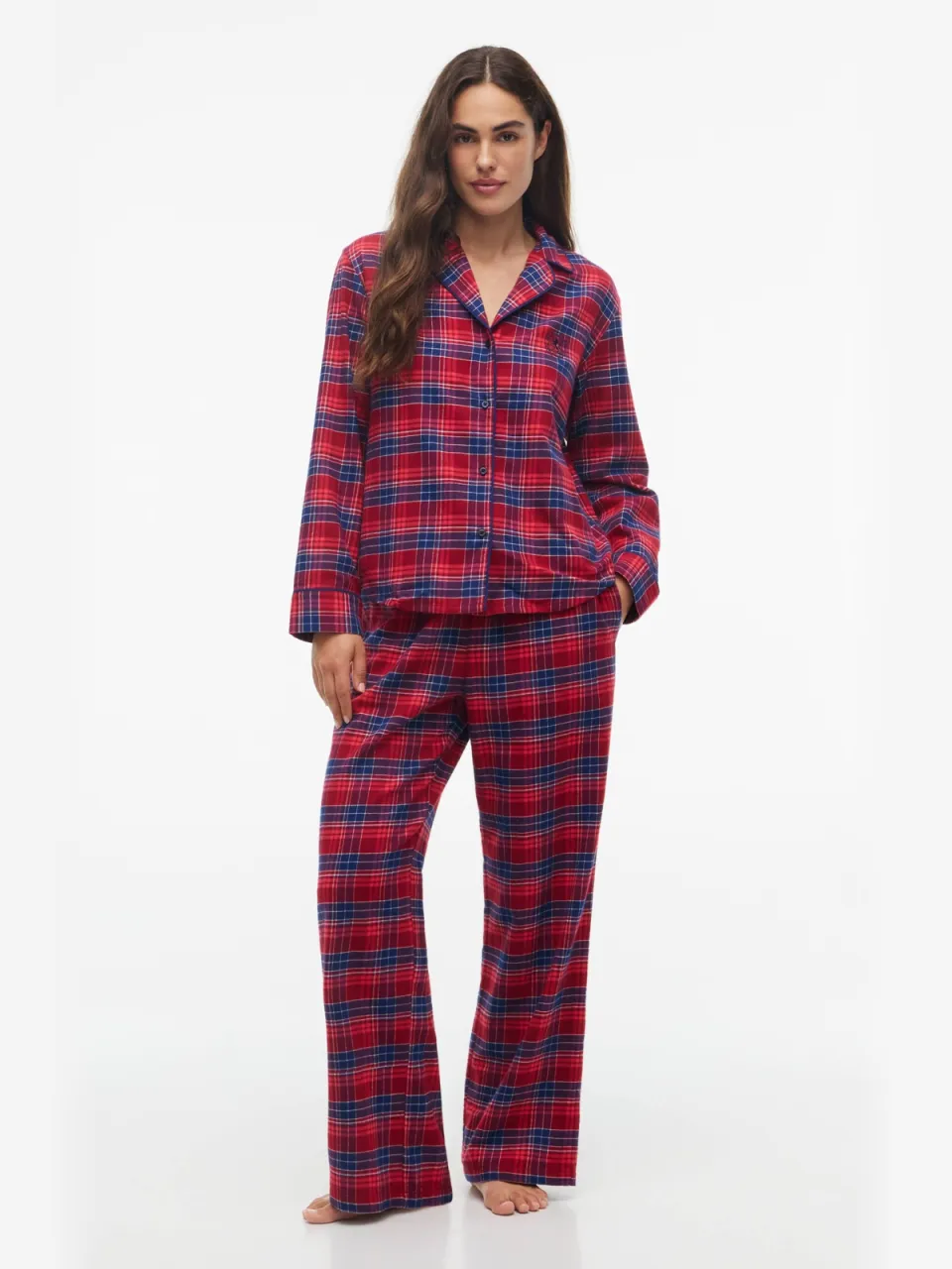 Tommy Hilfiger flanel pyjama set - rood/blauw