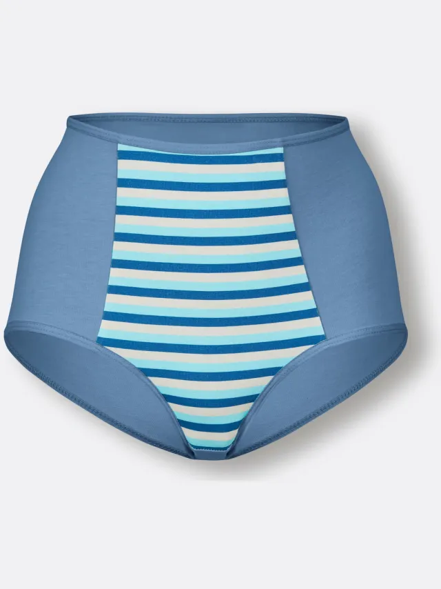 correctieslip lichtblauw jeansblauw + aquamarijn, foto 2