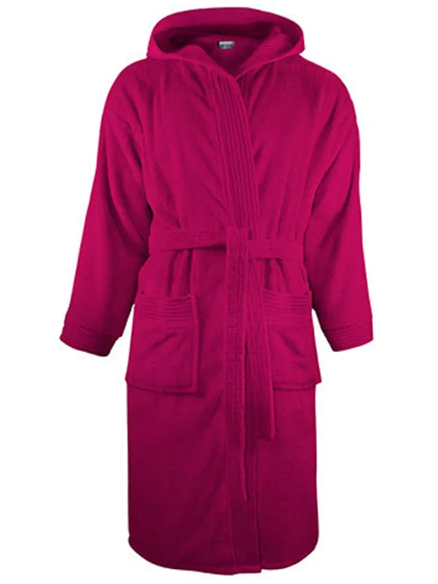 The One Towelling Kapjurk voor volwassenen (Magenta) Roze