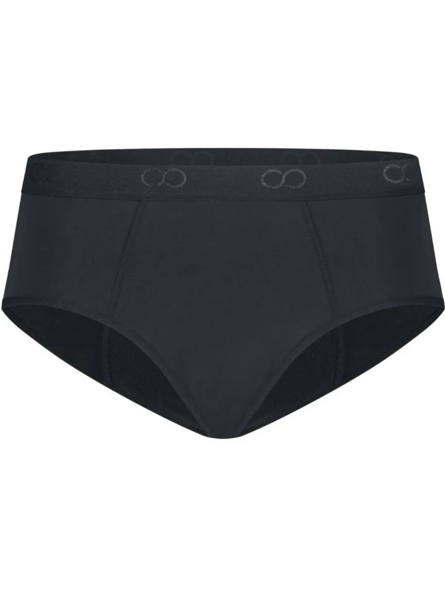 Moodies Undies sterk absorberende hipster menstruatieslip zwart, foto 2