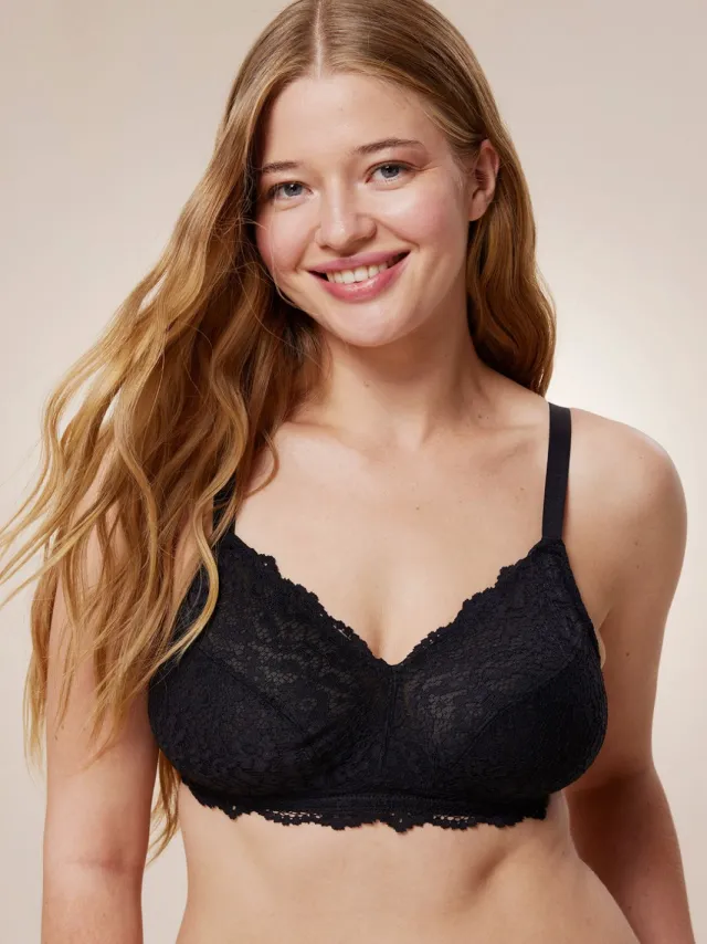 Penti Kant Bralette Met Verstelbare Bandjes Zwart