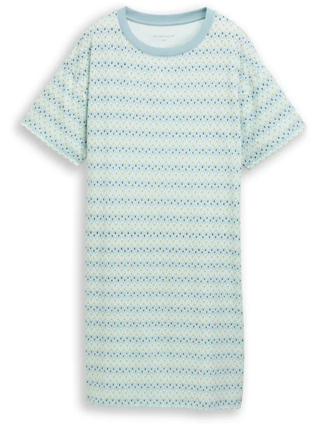 Tom Tailor Nachthemd met motief - blue-medium-allover