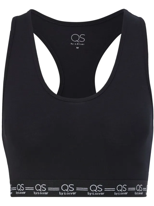 QS female - Sportbeha met racerback zwart